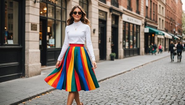Jupe colorée femme : styles, couleurs et tendances à découvrir