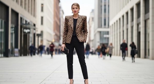 Comment porter la veste léopard avec épaulettes chic pour un look tendance ?